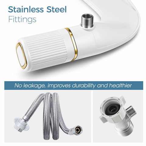 BIGCOW lead-free design with stainless steel inlet enhances safety.