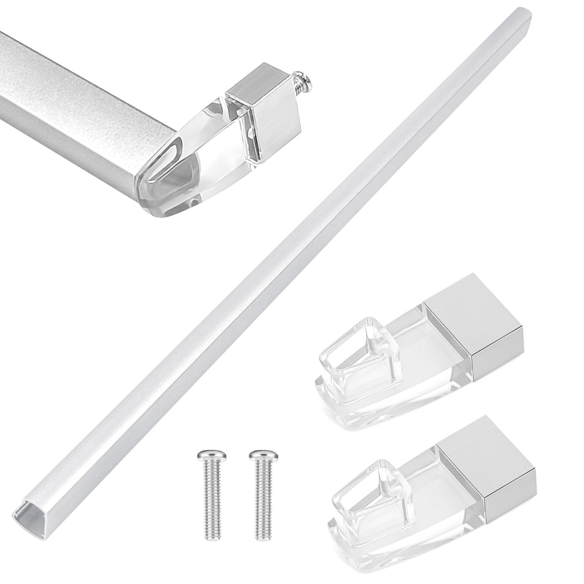 BigHead 30-inch bright chrome towel bar for framed doors, easy upgrade with stylish towel storage