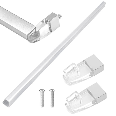 BigHead 30-inch bright chrome towel bar for framed doors, easy upgrade with stylish towel storage