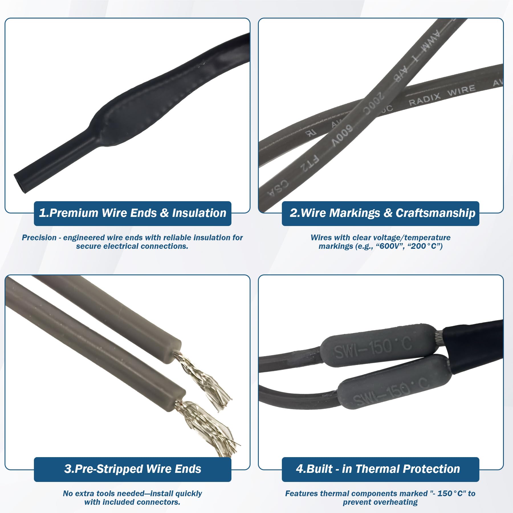 BigHead insulating tape offers heat resistant electrical safety.