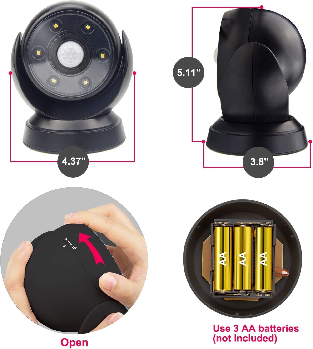 BIGLIGHT 200 lumens provide a warm 3000K glow for porches.