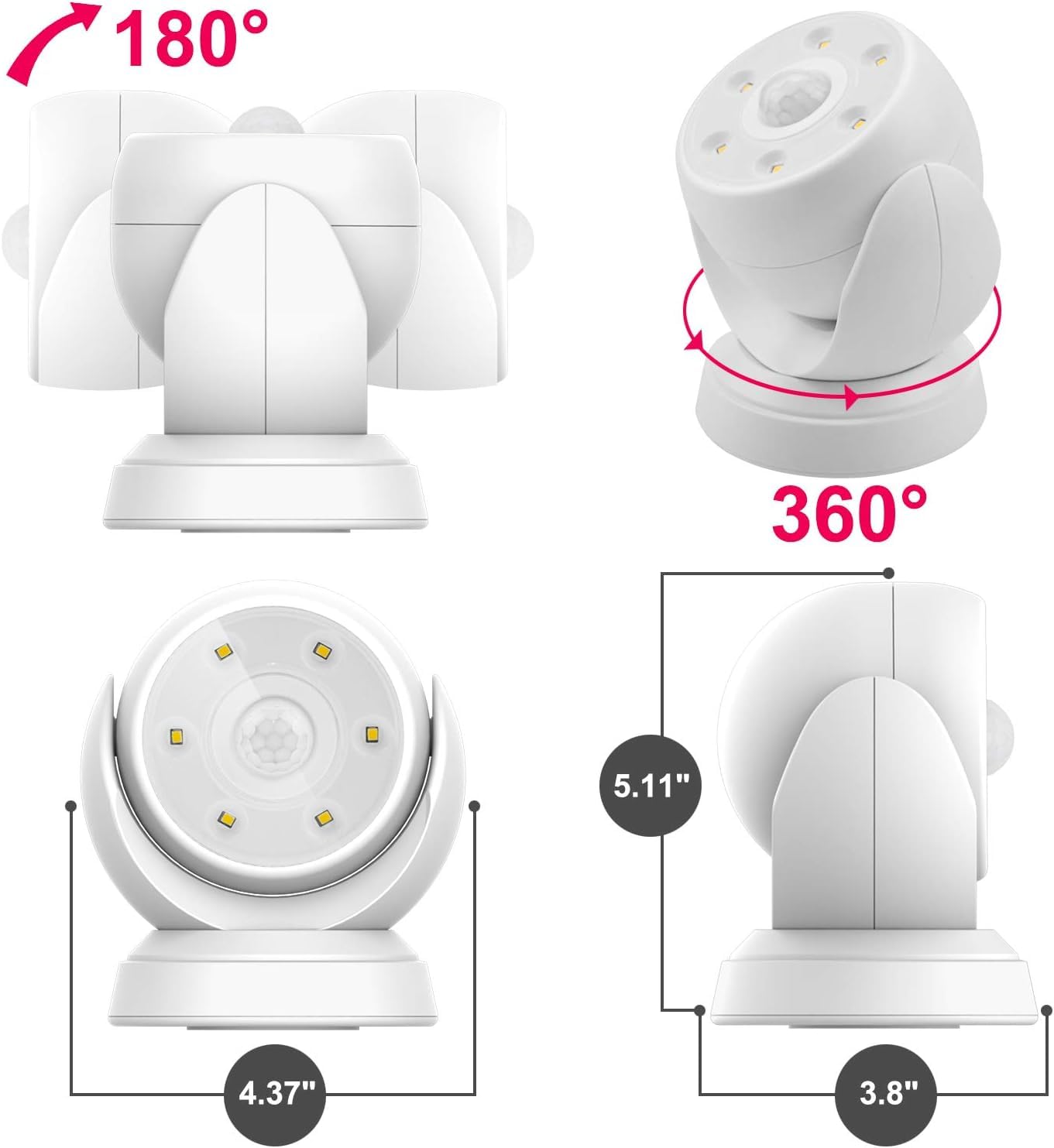 BIGLIGHT wireless LED flood light designed for outdoor security.