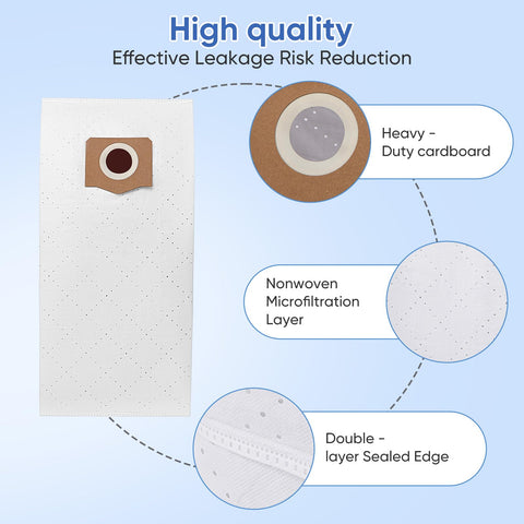 BIHARNT bags trap drywall dust, sawdust, and dirt efficiently