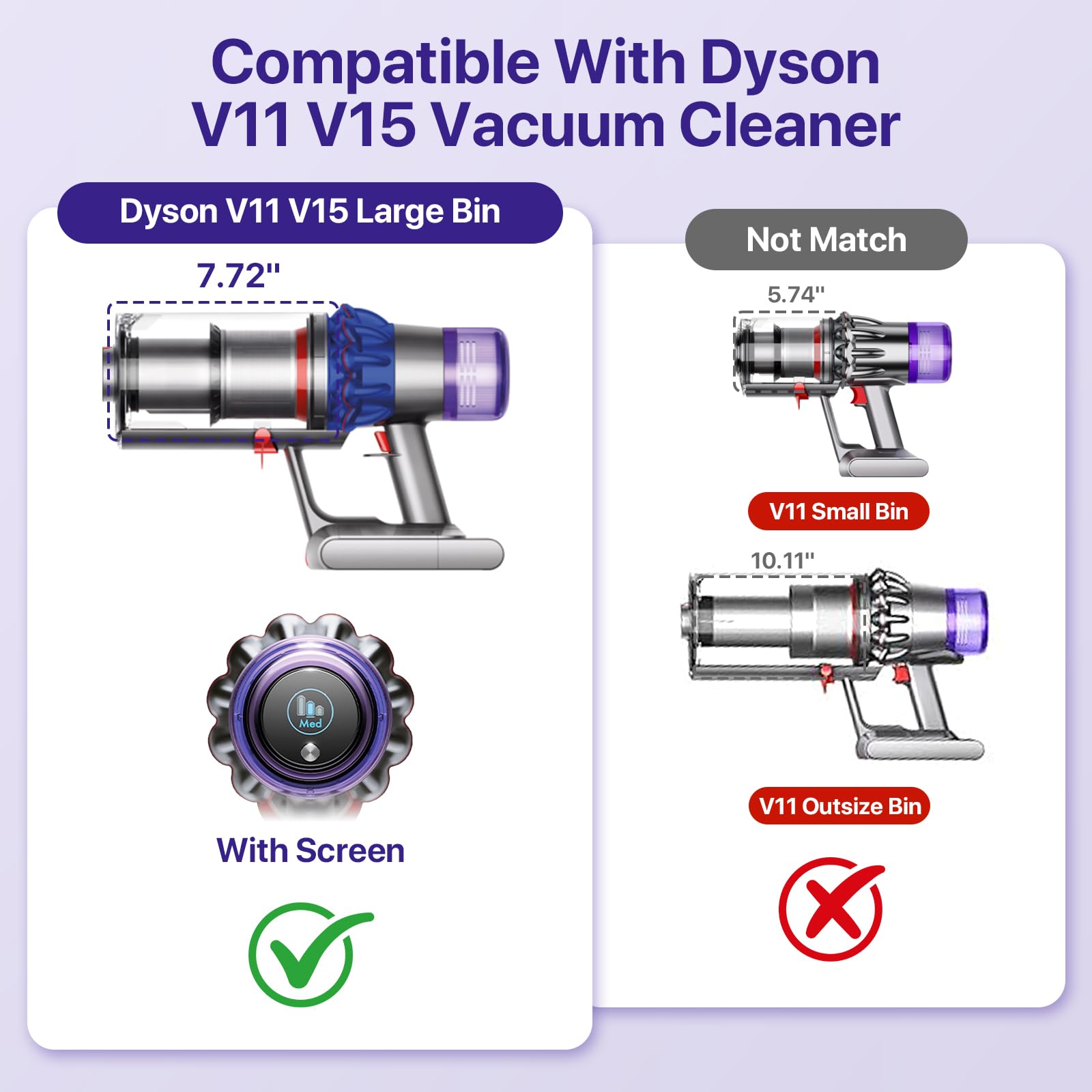 BIHARNT Dyson bin ergonomic handle reduces hand strain during emptying