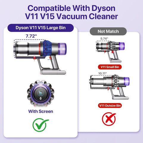 BIHARNT Dyson bin ergonomic handle reduces hand strain during emptying