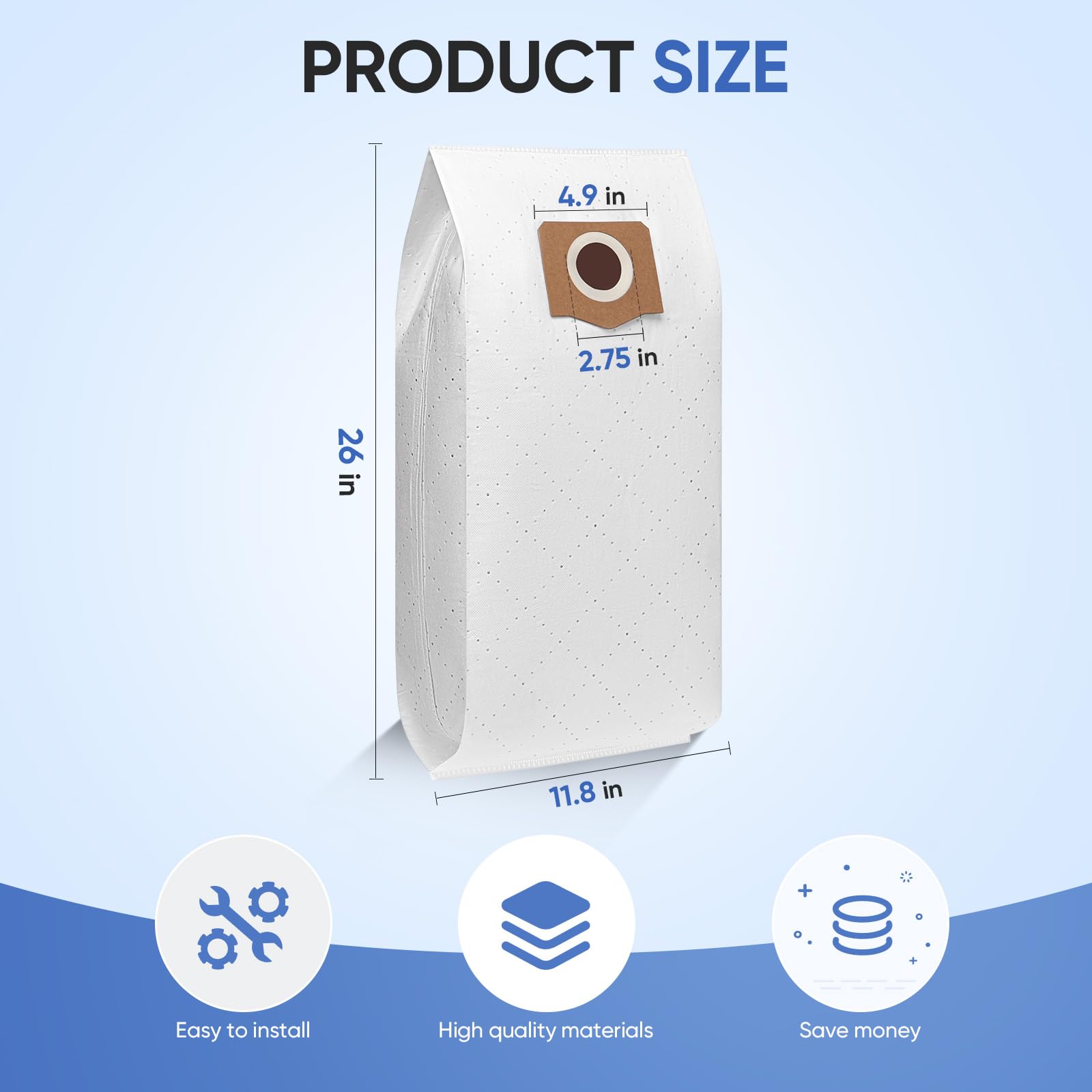 BIHARNT 12-pack AVG0905 dust bags ensures ready replacements