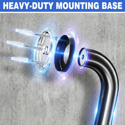 BIHOMIFI non-slip grab bar aids safe entry and exit from shower.
