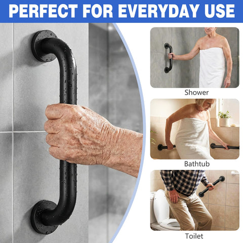 BIHOMIFI wall-mounted bar near the toilet for steady sits.