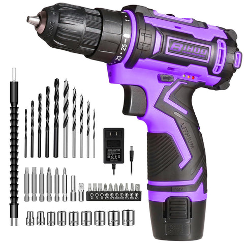 BIHOO purple drill used in a Halloween decor project