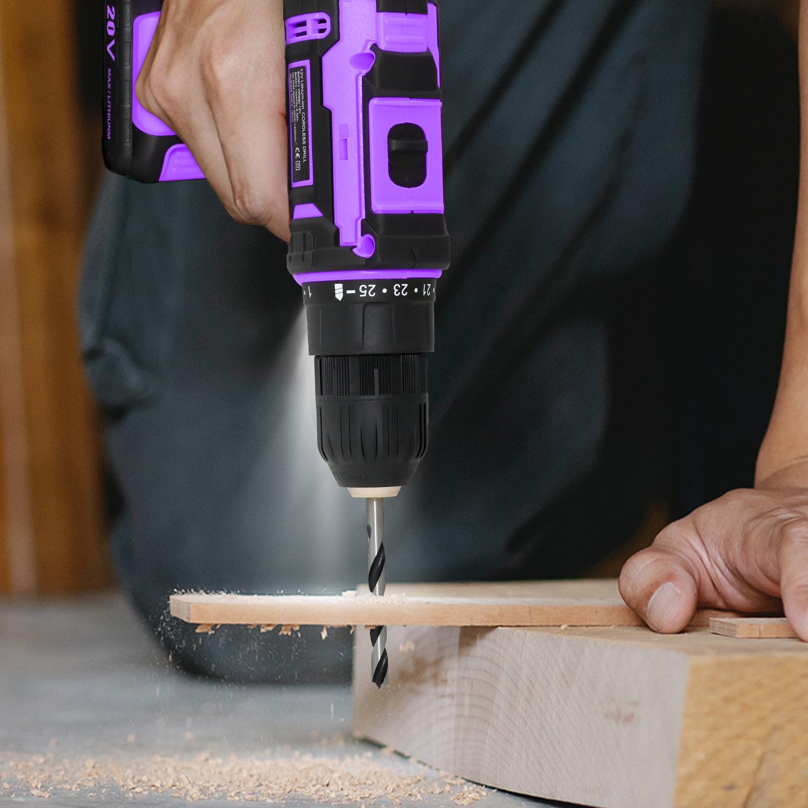 BIHOO gift-ready drill set for DIY enthusiasts and makers