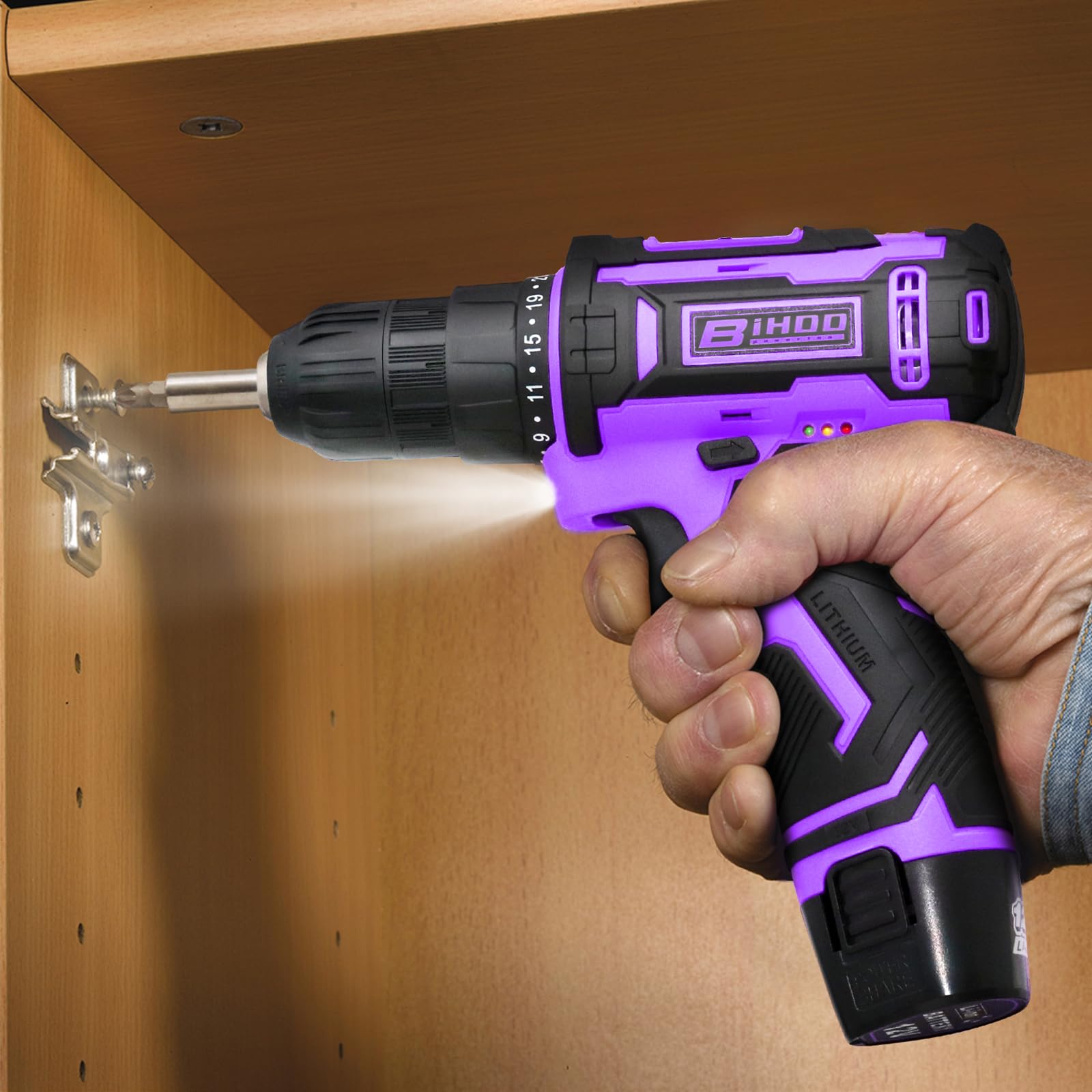 BIHOO wood and metal drill bits set for versatile projects