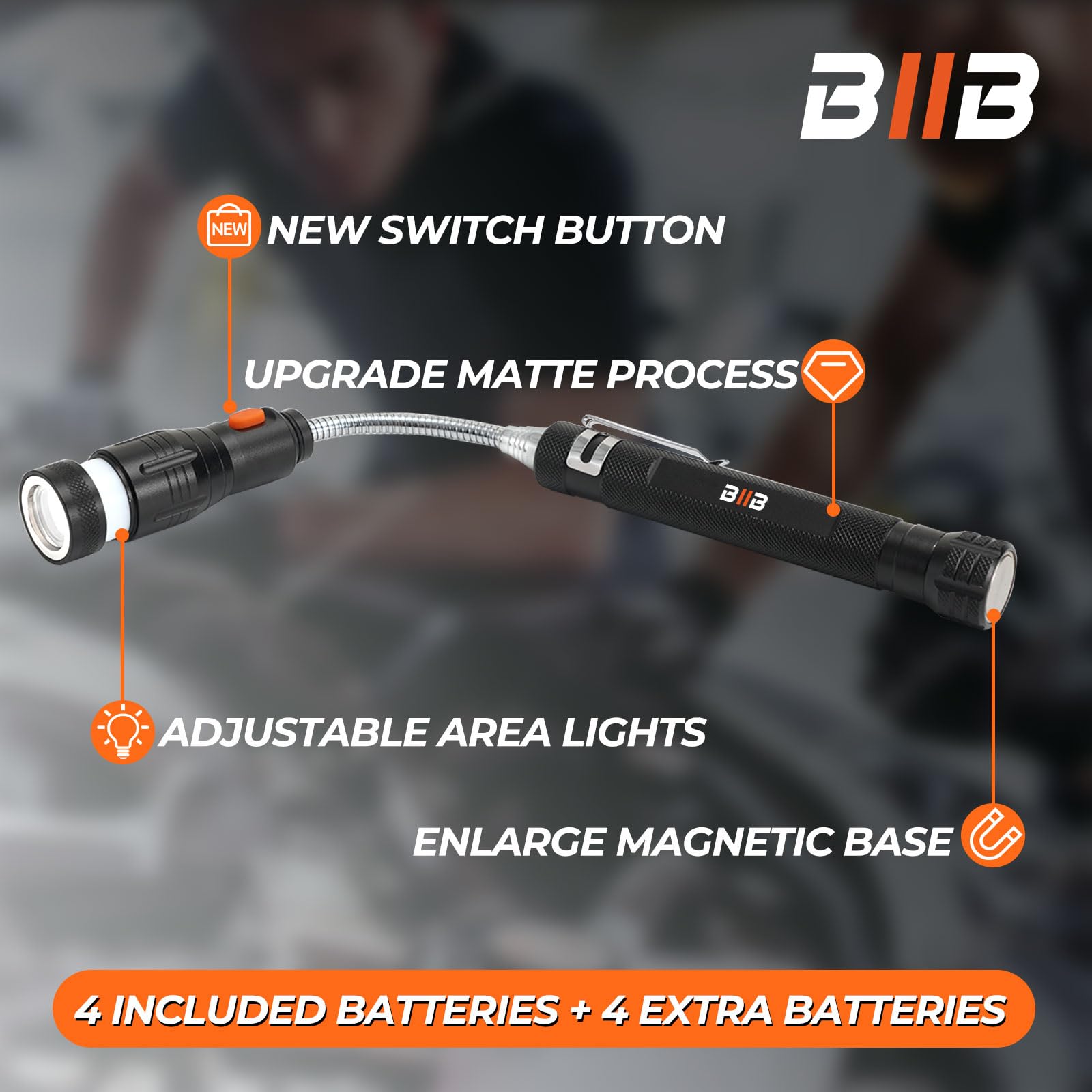 BIIB versatile compact tool showing extended reach for DIY tasks.