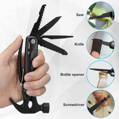 BIIB nylon carry case keeps the multitool organized for travel.