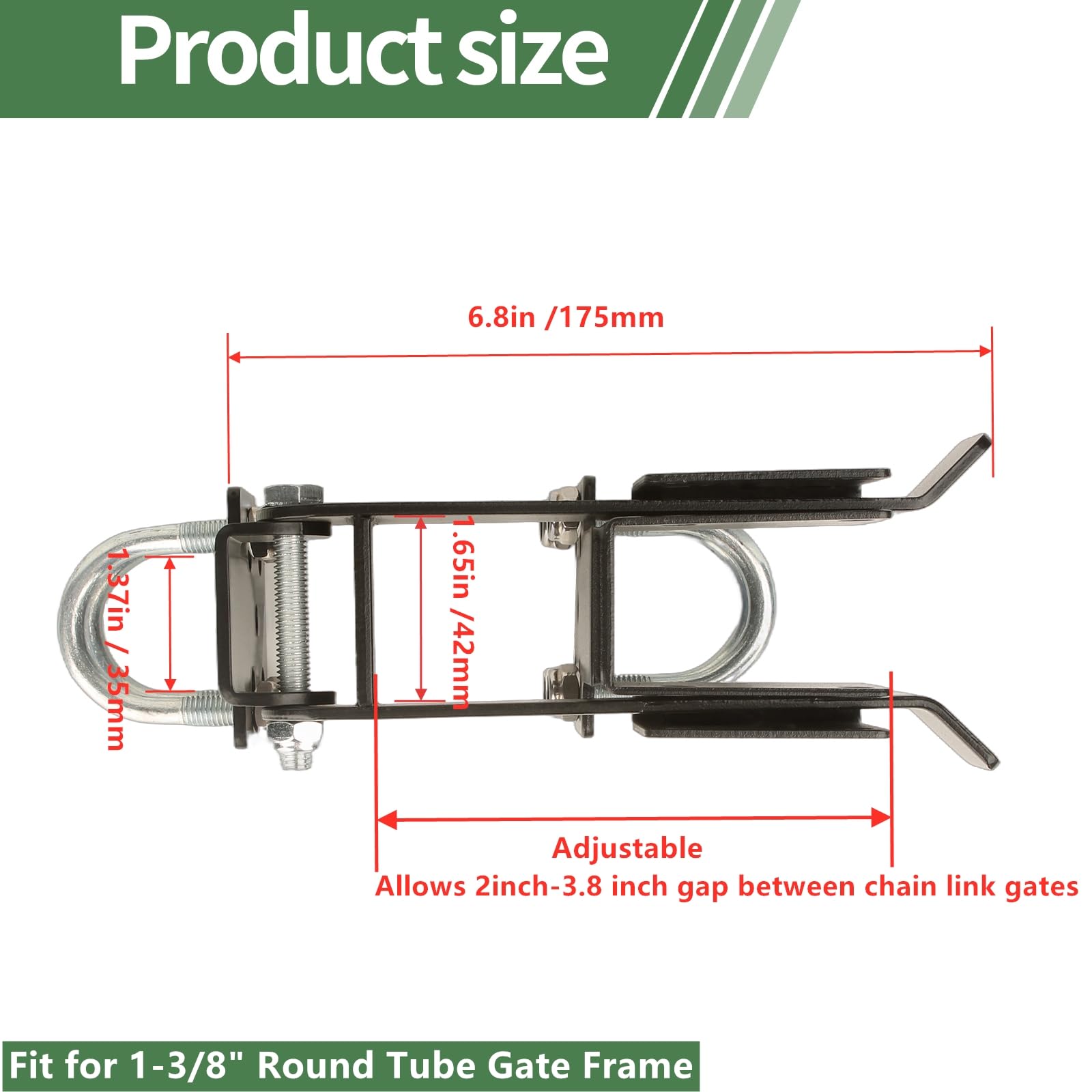 BiJun padlock hole closeup showing secure access option for gate security.