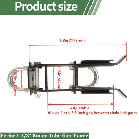 BiJun padlock hole closeup showing secure access option for gate security.