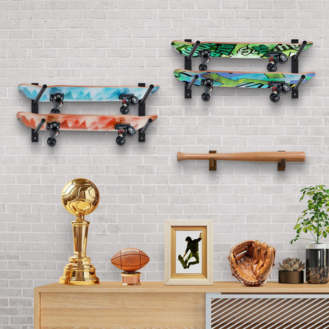 BiJun ski wall hanger horizontal keeps gear ready, saving space in entryways or garages.