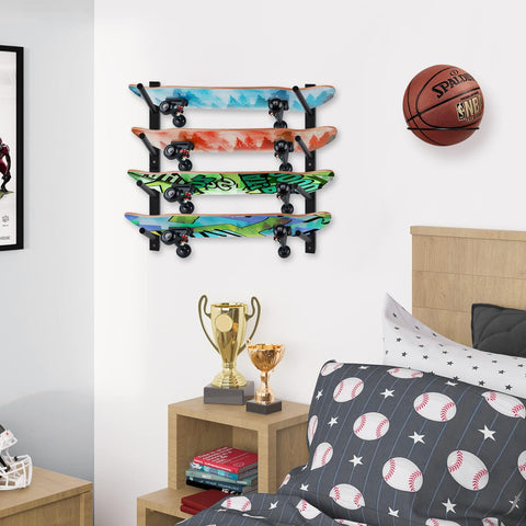 BiJun space-saving design clears floor clutter and creates gallery-style wall displays.