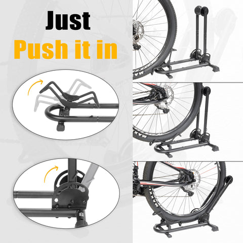 Durable heat-treated steel BIKE HAND bike stand with powder-coated finish