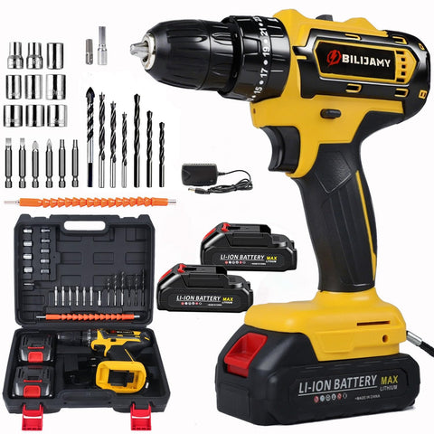 Bilijamy cordless drill driver front view for versatile home projects