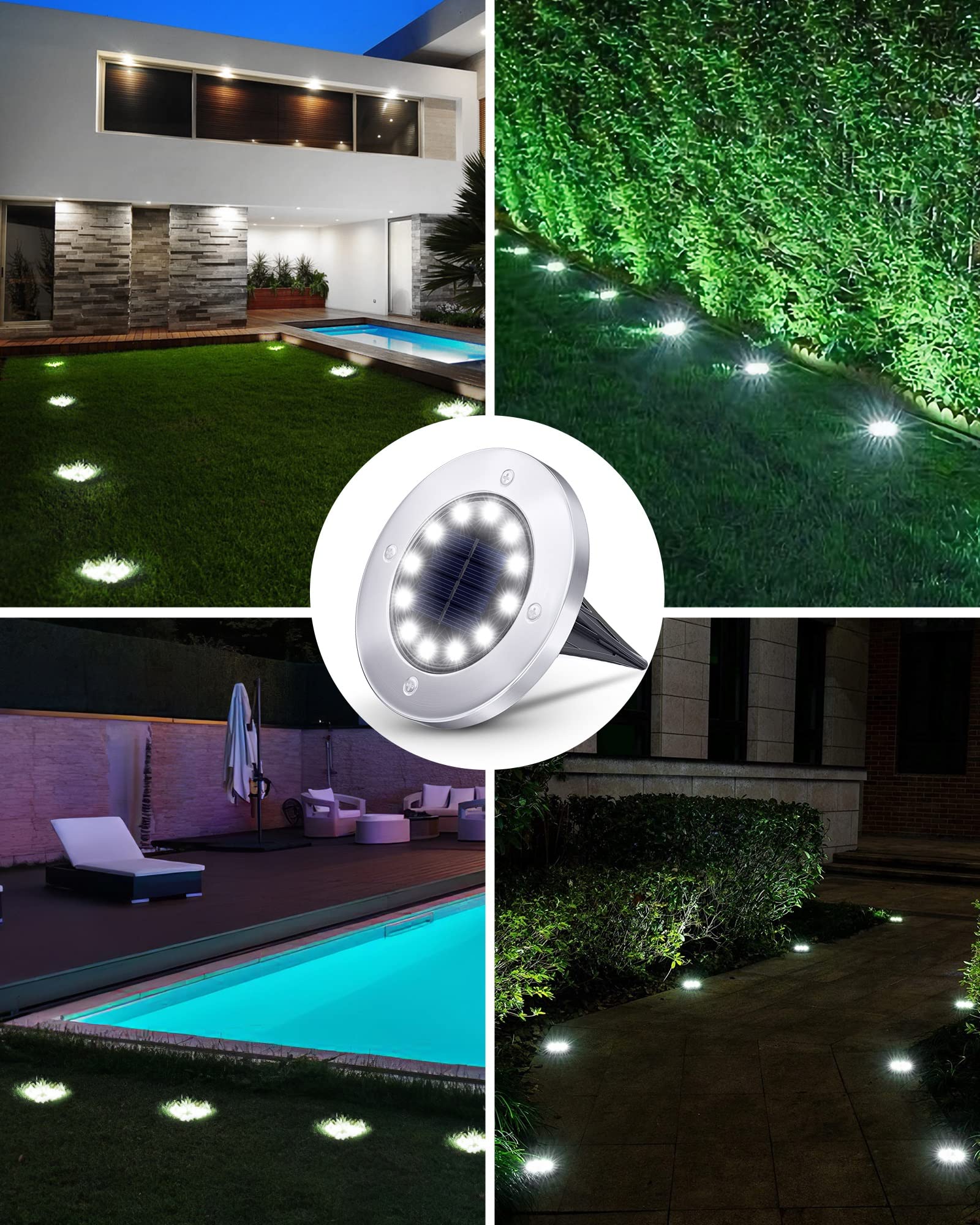 Biling light features weatherproof shell, staying protected against rain and dust.