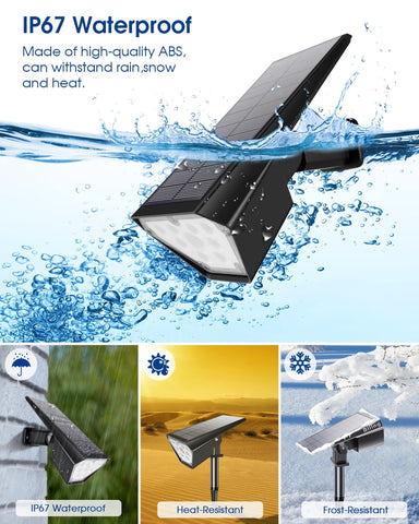 Biling solar spot light 700lm high brightness for clear path illumination
