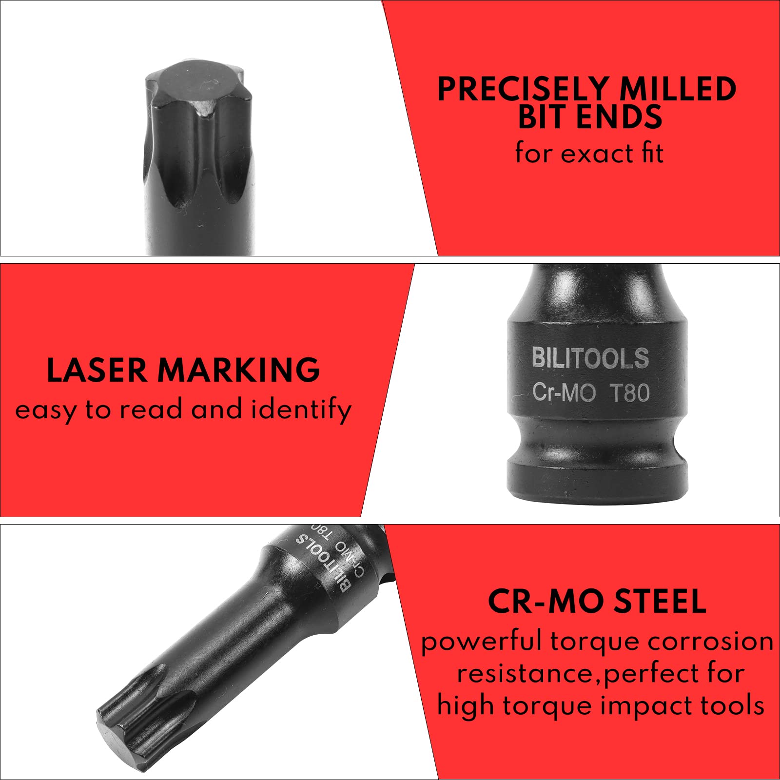 BILITOOLS 1/2-inch drive sockets fit impact tools across jobs.