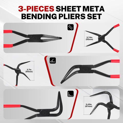 BILITOOLS 45-degree jaw seamer for angled bends on panels and dashboards.