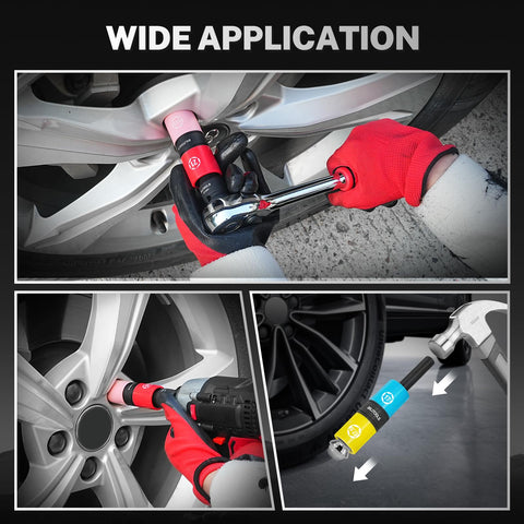 BILITOOLS flip socket 22-22.5mm for larger lug nuts and chrome caps