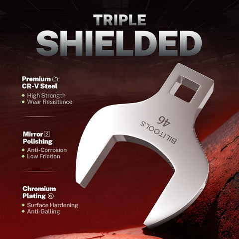 BILITOOLS jumbo crowfoot wrench 32mm reaches confined fittings in trucks