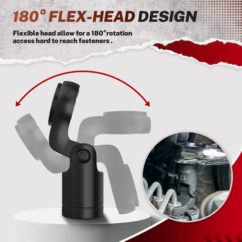 BILITOOLS precise 6-point flare-nut design minimizes fastener damage.