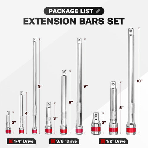 BILITOOLS ratchet extension quarters-inch 100mm reaches middle-depth fasteners