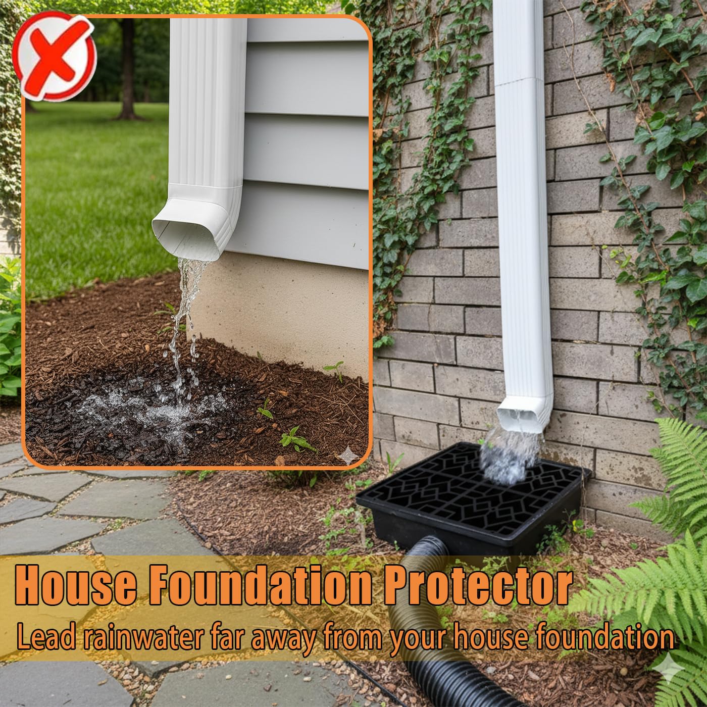 Binazon anti-clog design ensures smooth water flow during storms