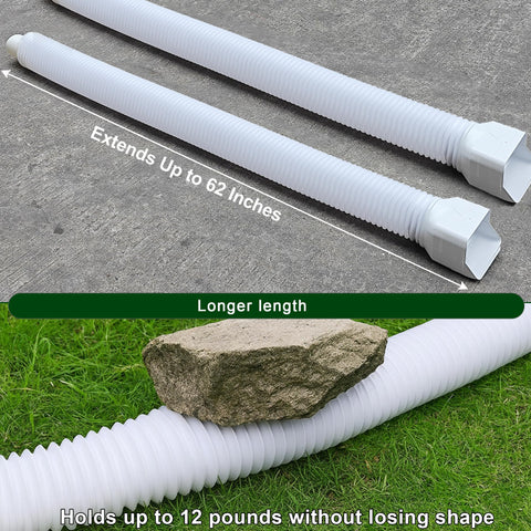 Binazon patented downspout extension with durable construction for weather-prone areas