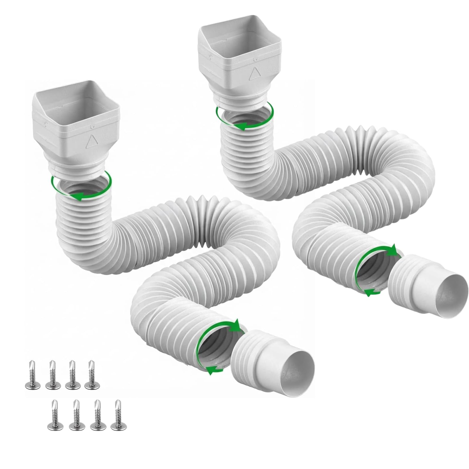 Binazon extendable downspout extension 21-62 inches for versatile drainage