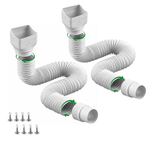 Binazon extendable downspout extension 21-62 inches for versatile drainage