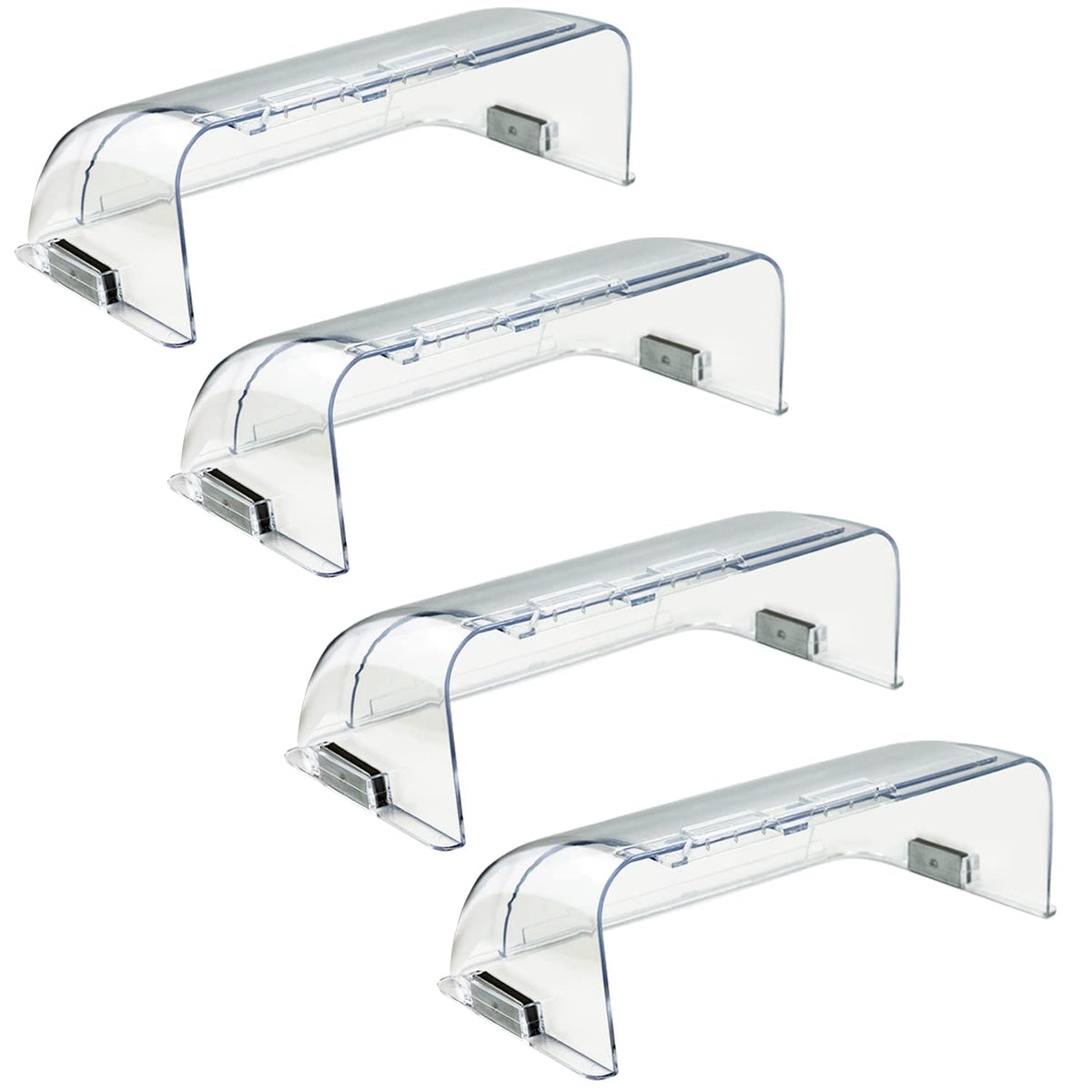 Binazon vent deflector front view on a 9-14 inch vent showing airflow control