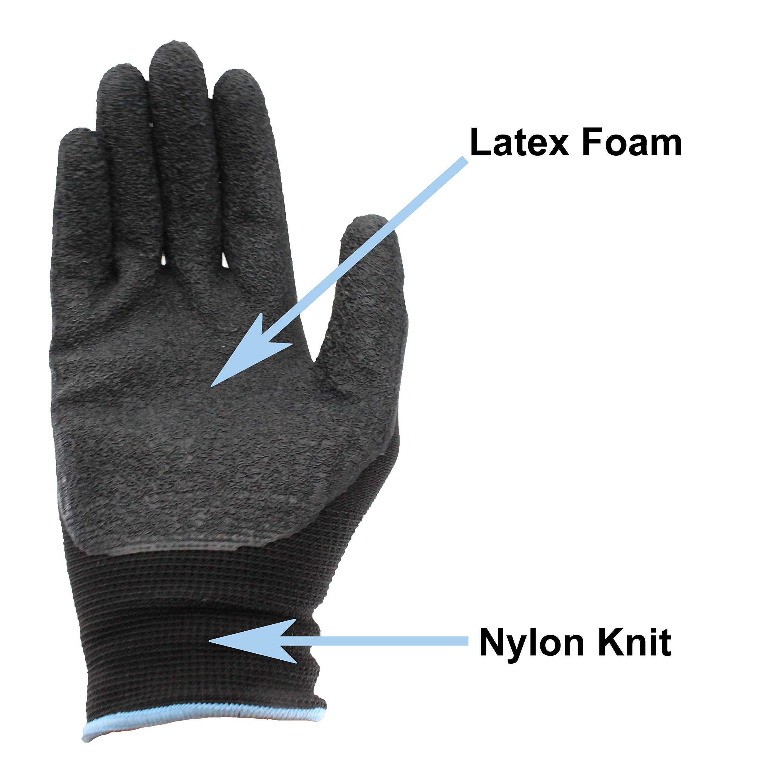 Binoa Pro-Tekk gloves with coated palm for improved grip on oily objects.