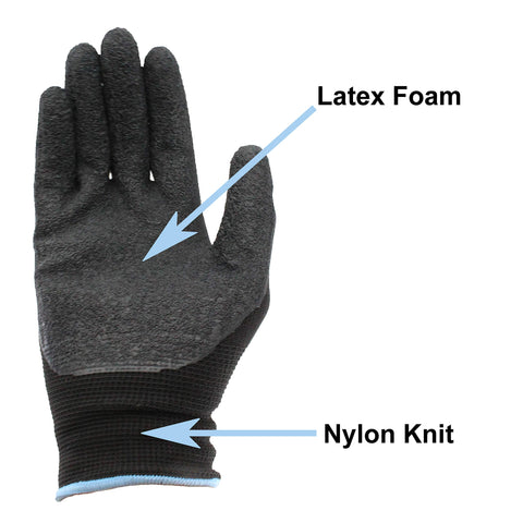 Binoa Pro-Tekk gloves with coated palm for improved grip on oily objects.