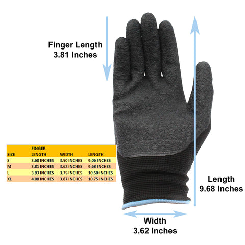 Binoa Diesel Pro-Tekk gloves on hand demonstrating flexible fit.