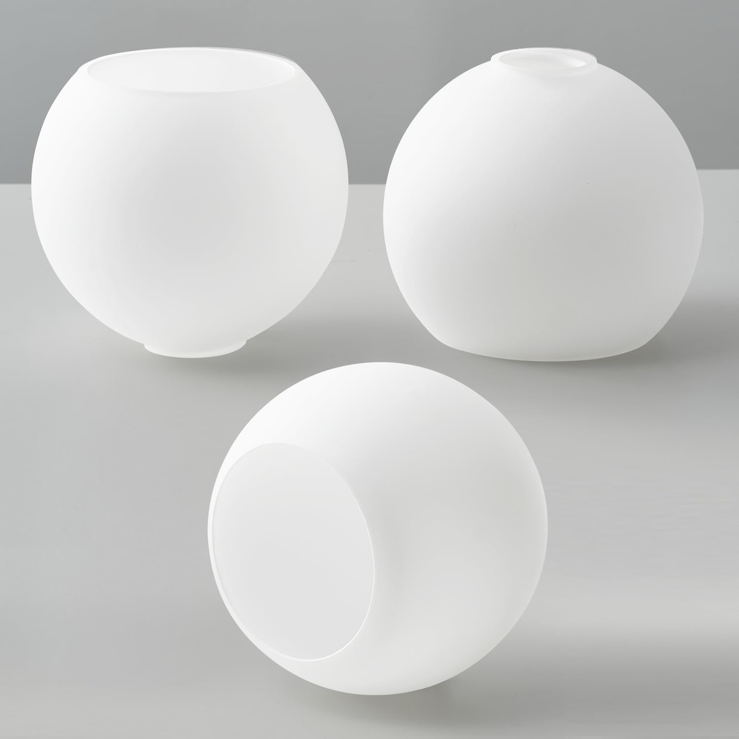 Binobro 3-pack six-inch globe shade for quick fixture updates