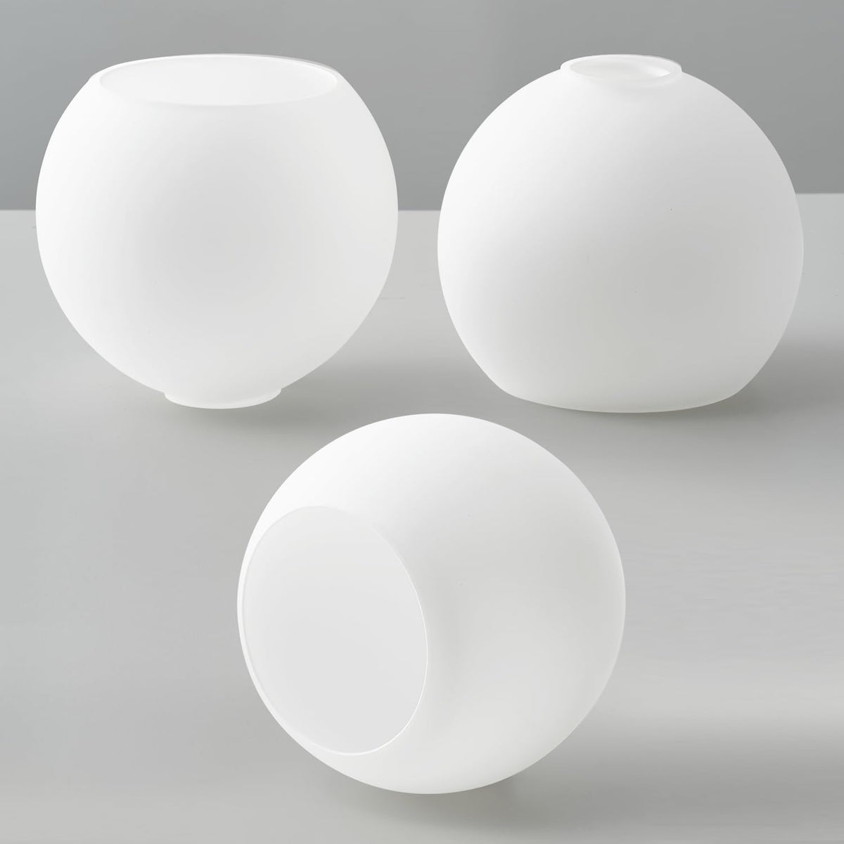 Binobro 3-pack six-inch globe shade for quick fixture updates