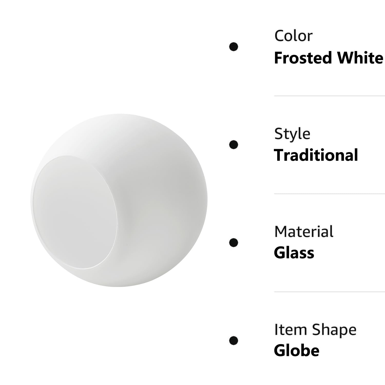 Easy installation of Binobro globe shade on existing fixtures
