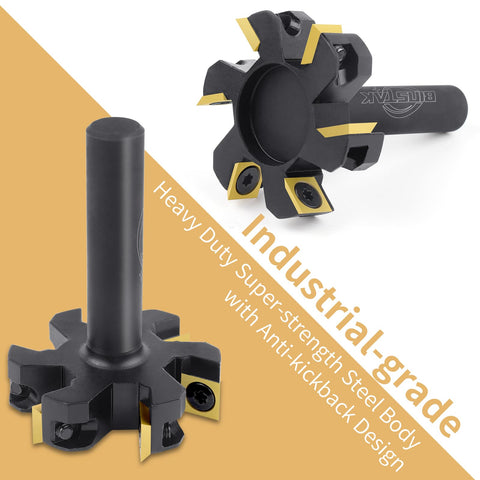 BINSTAK anti-kickback steel body supports stable, precise surface planning