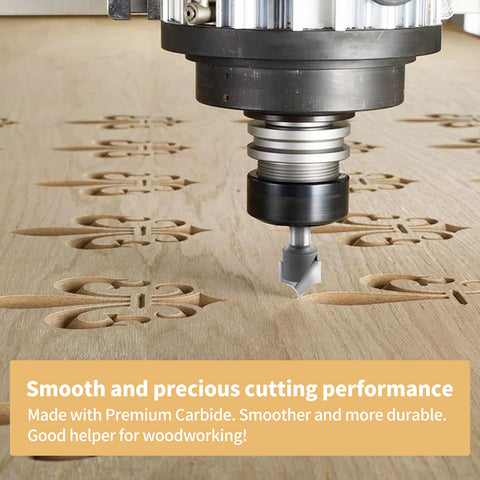 Binstak cabinet edge bit for decorative edges and door profiles