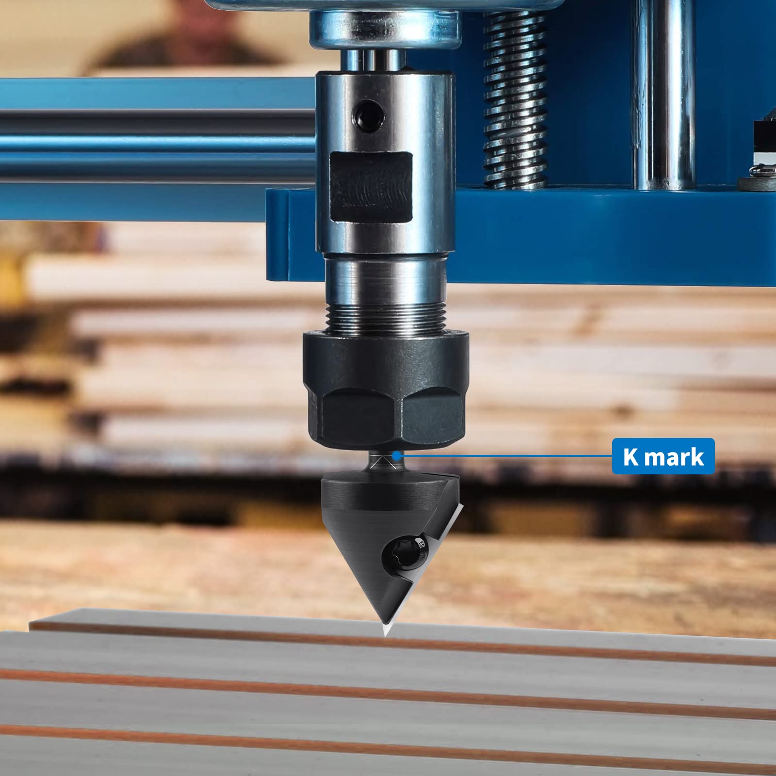 Industrial-grade router bit body with anti kickback design for safer routing
