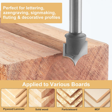 Binstak carbide tipped router bit offers premium steel durability for long life