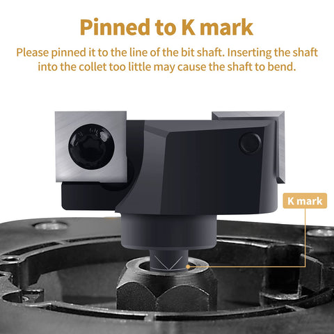 BINSTAK bit producing a clean, flat top surface on wood.