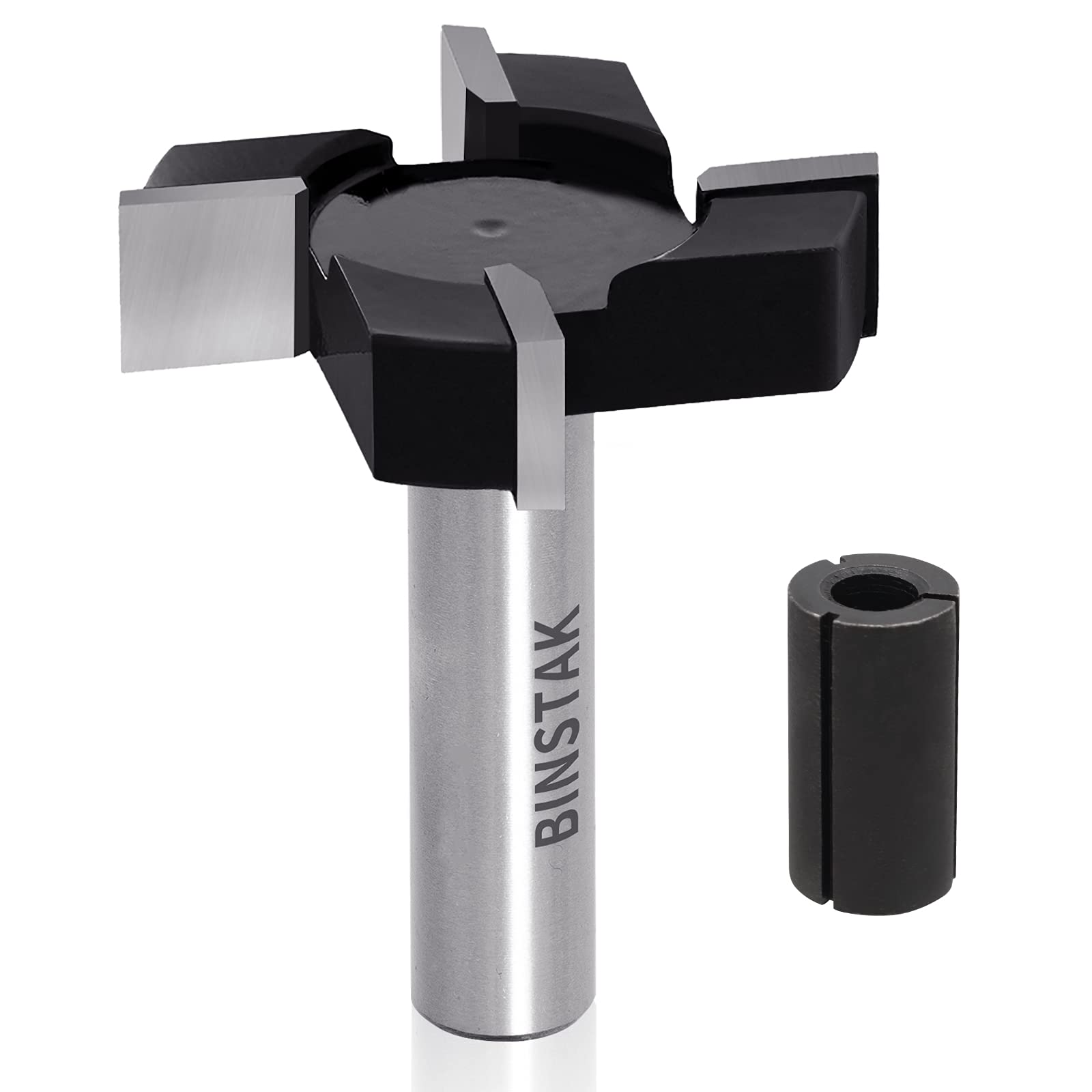 BINSTAK CNC spoilboard bit with 1/2 in shank for flat surface