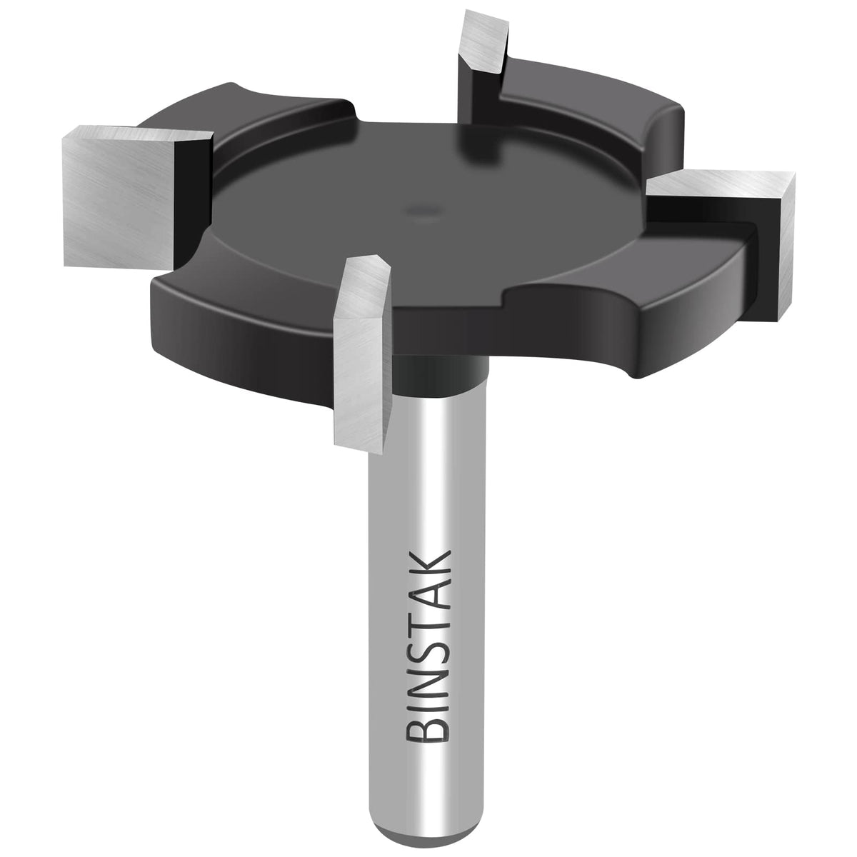 BINSTAK CNC spoilboard surfacing bit with 1-1/2 inch diameter for precise flattening