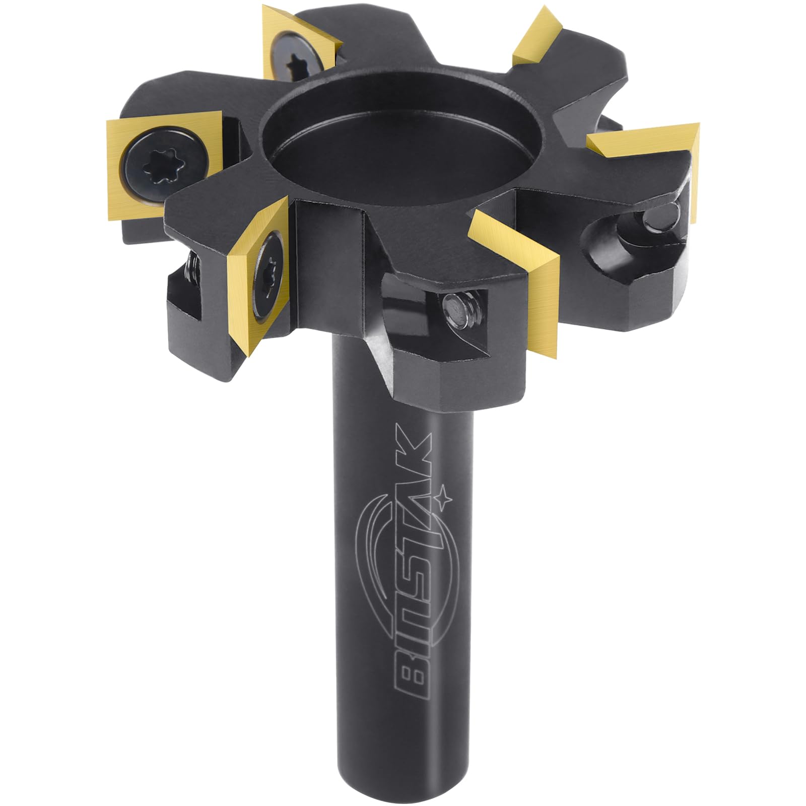 BINSTAK cnc spoilboard surfacing bit with 2 inch diameter for flat slab finishes